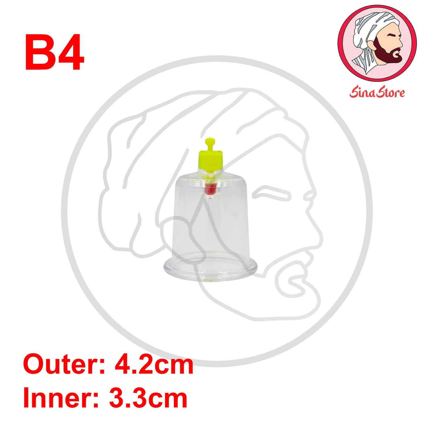 Hijama Cups - Mixed Sizes: B1, B2, B3, B4, B5, B6, B1+