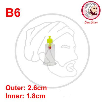 Hijama Cups - Mixed Sizes: B1, B2, B3, B4, B5, B6, B1+